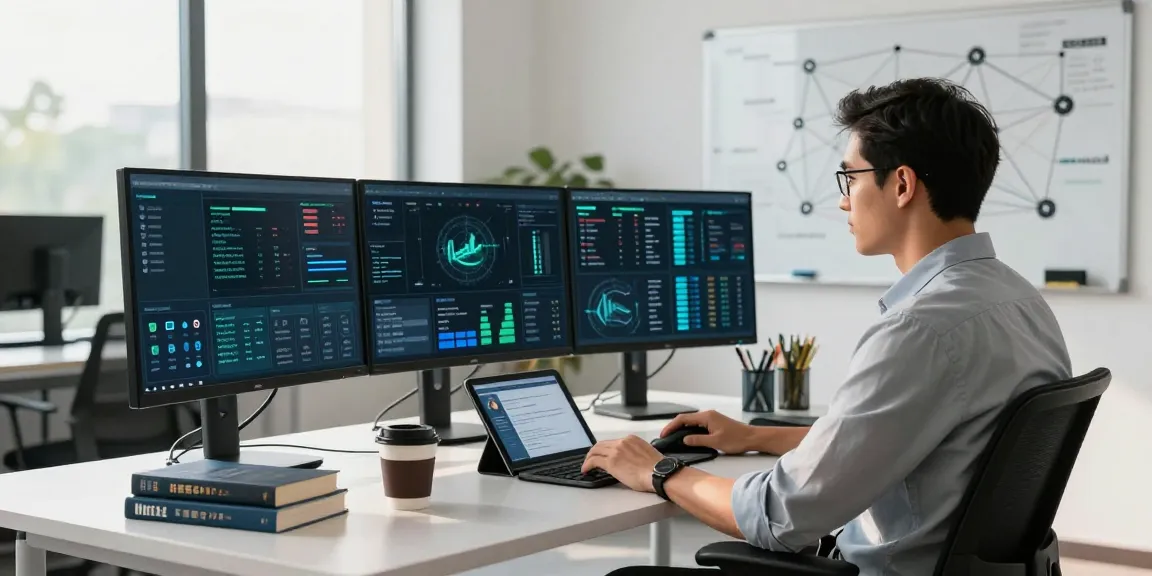Daten- und IT-Sicherheit Dienstleistung in moderner Büroumgebung mit Cybersecurity-Experte und Sicherheitsanalysen.